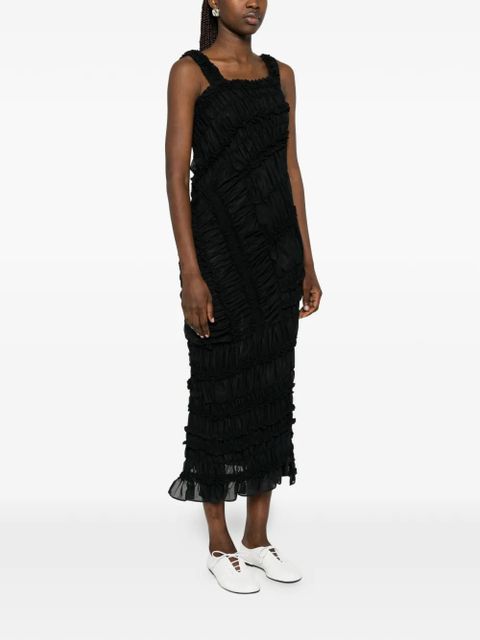 Magda Butrym ruffled midi dress - Black