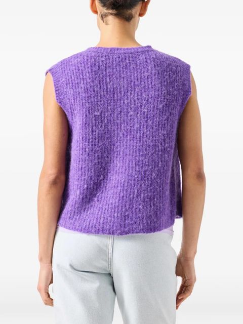 American Vintage East sleeveless cardigan - Purple