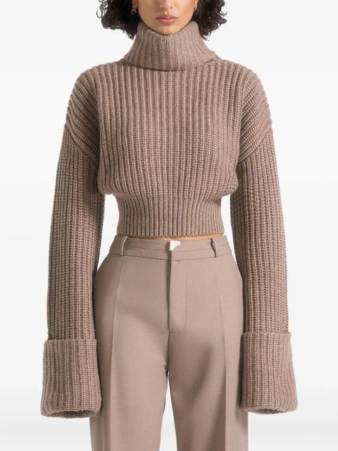 Manière De Voir Amaya roll-neck cuffed knit sweater - Neutrals - zdjęcie produktu nr 1