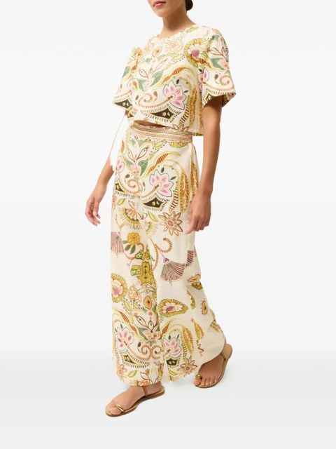 Marie Oliver Drew floral top - Neutrals - zdjęcie produktu nr 2