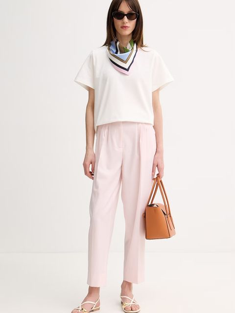 Marella t-shirt damski bawełniany z elastanem Emme by Marella - zdjęcie produktu nr 1