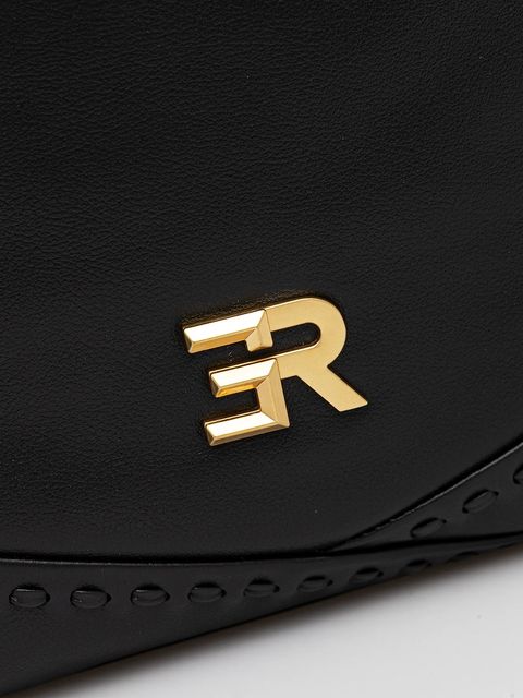 ERMANNO Firenze torebka skórzana kolor czarny 12401941 - zdjęcie produktu nr 2