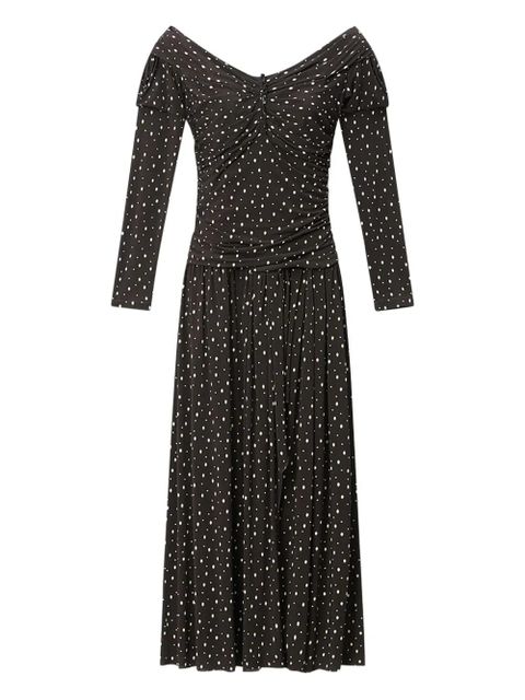 ISABEL MARANT x GIOVANA off-shoulder polka-dot dress - Black - zdjęcie produktu nr 1