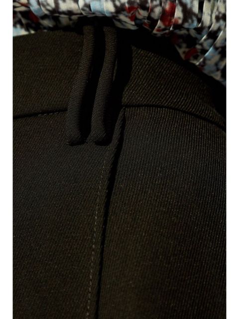 GANNI high-rise straight trousers - Black