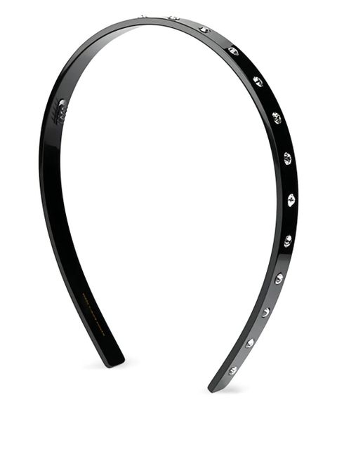 Maison Michel crystal-embellished headband - Black - zdjęcie produktu nr 1