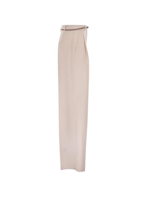 Max Mara Mstcorvino pleated belted trousers - Neutrals