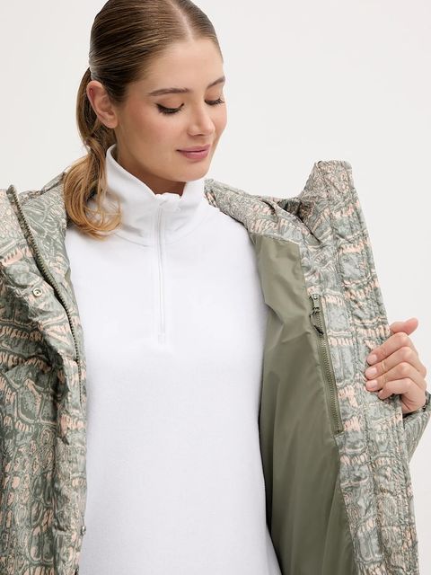 adidas by Stella McCartney kurtka kolor zielony zimowa JX6787