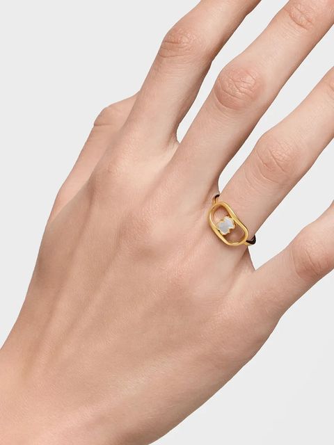 Tous pierścionek pozłacany