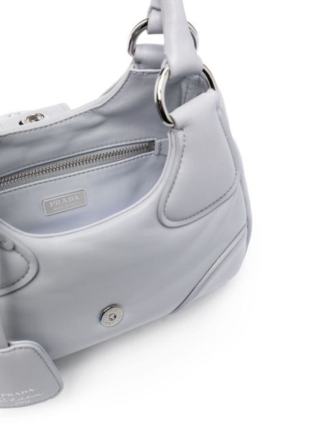 Prada Moon padded leather tote bag - Grey