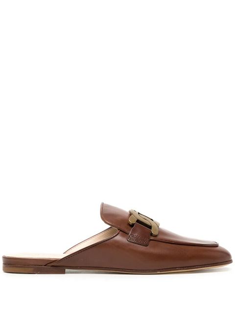 Tod's chain-detail mules - Brown - zdjęcie produktu nr 1