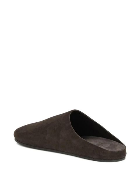 The Row Hudson round-toe mules - Brown