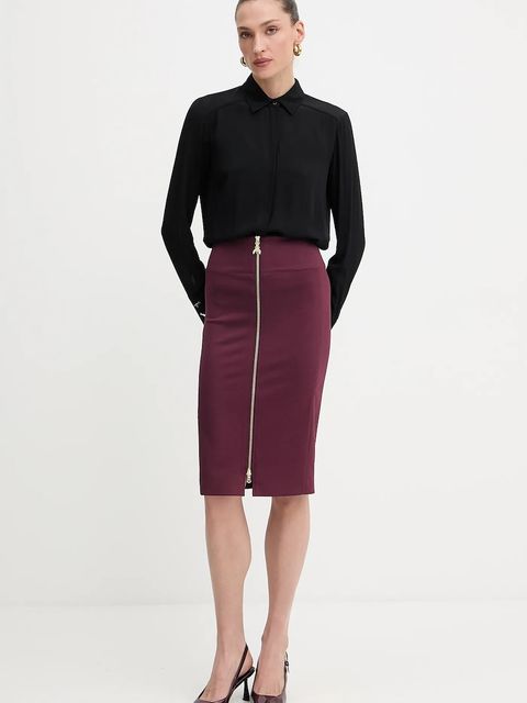 Patrizia Pepe koszula damska kolor czarny regular z kołnierzykiem klasycznym 8C0761 A8I1