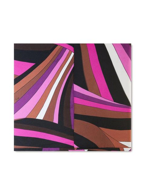 PUCCI Iride-print silk scarf - Brown - zdjęcie produktu nr 2