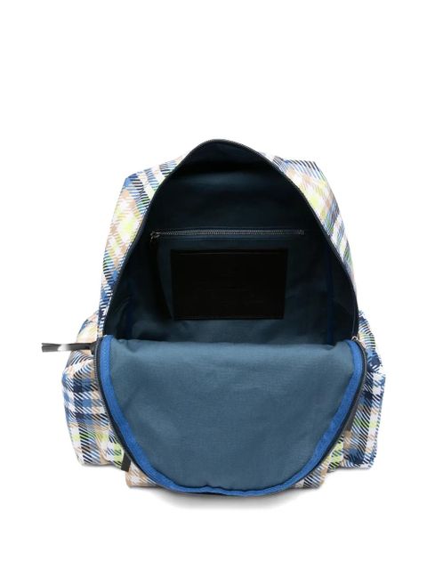 Vivienne Westwood medium George tartan-print backpack - White