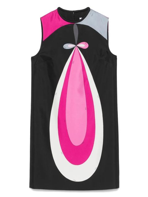 PUCCI geometric-print mini dress - Black