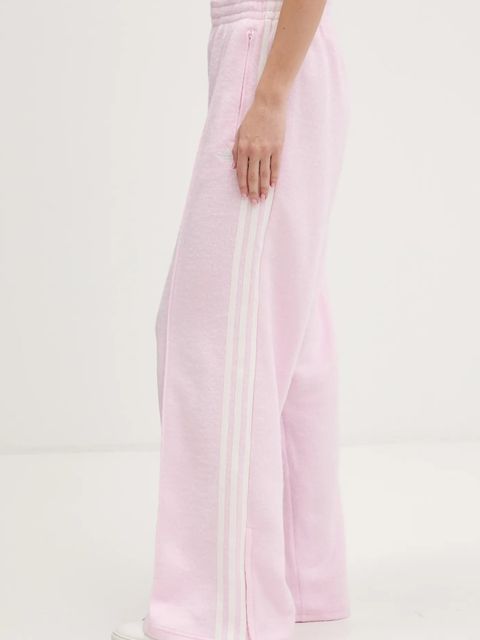 adidas Originals spodnie dresowe damskie kolor różowy z aplikacją KS7807