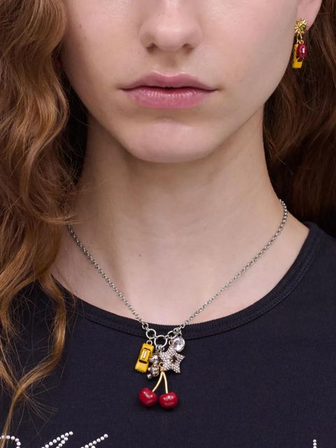 Marc Jacobs Trinket charm-cluster necklace - Silver