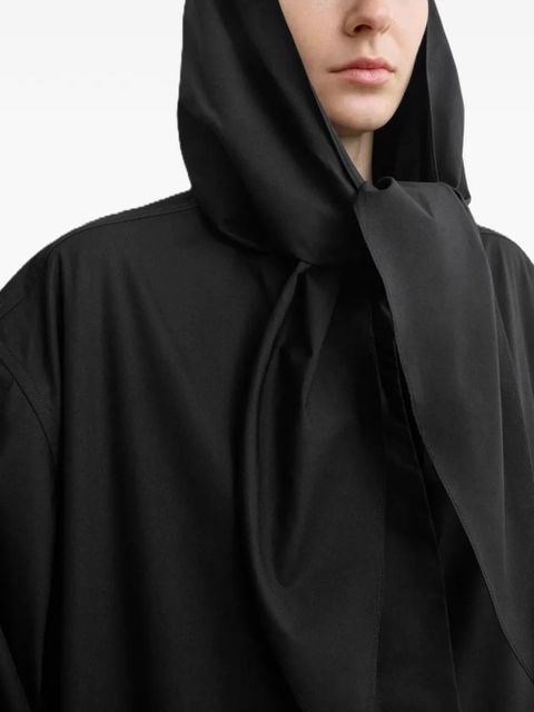 TOTEME scarf-detail jacket - Black - zdjęcie produktu nr 2