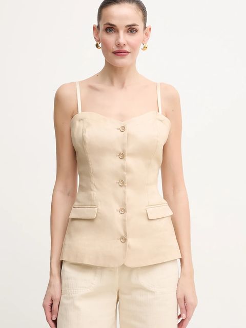 Guess bluzka lniana ISABEAU - zdjęcie produktu nr 1