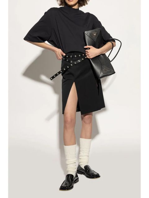 The Attico leather loafers - Black