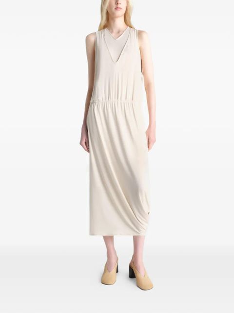 LEMAIRE draped asymmetric dress - Neutrals - zdjęcie produktu nr 2