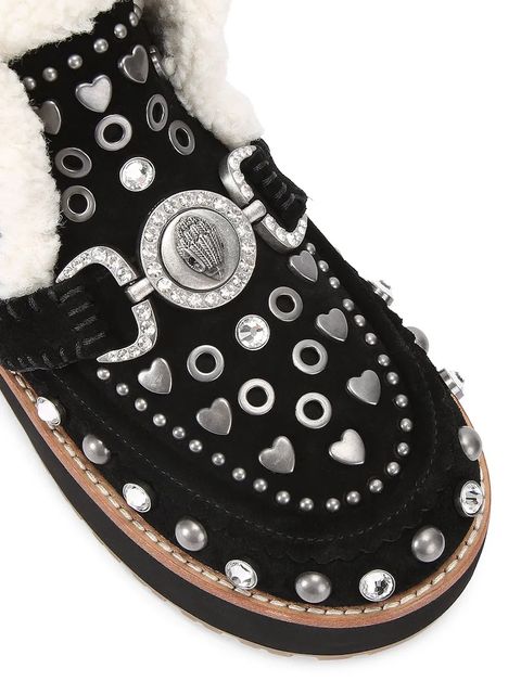 Kurt Geiger London śniegowce zamszowe Mansion Cosy Boot kolor czarny 4993900029