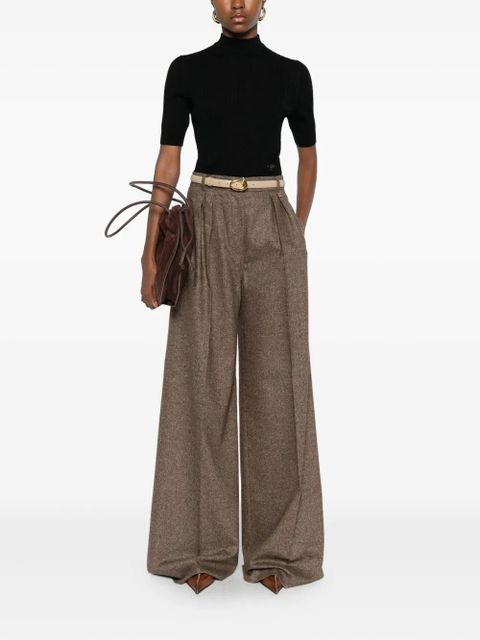 Max Mara pleat-detail trousers - Brown - zdjęcie produktu nr 2