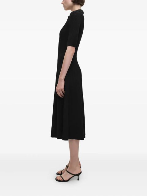 Simkhai Pati polo-collar midi dress - Black