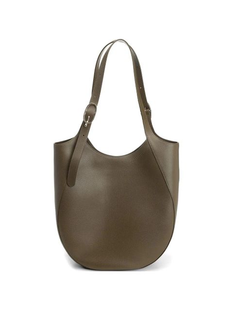 Longchamp Le Foulonné leather tote bag - Green - zdjęcie produktu nr 1