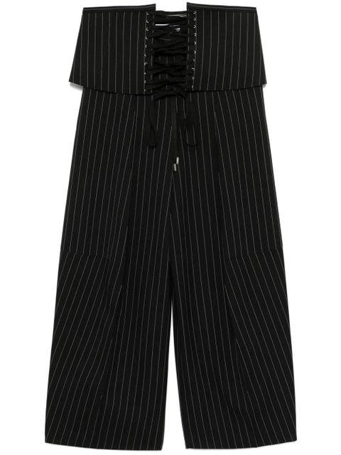 Jean Paul Gaultier pinstriped trousers - Black - zdjęcie produktu nr 1