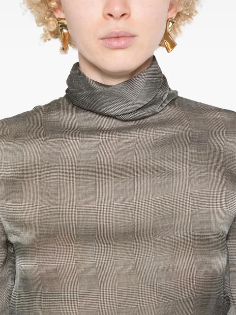 Saint Laurent checked blouse - Neutrals