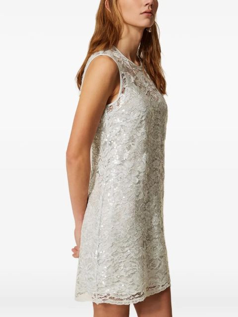 TWINSET sequin-embellished mini dress - White