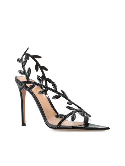 Gianvito Rossi 105mm Flavia leather sandals - Black