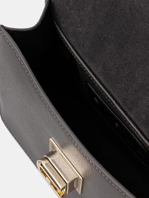 Furla torebka skórzana kolor szary BAFKACO.ARE000.4283S