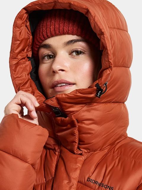 Didriksons kurtka MARION kolor pomarańczowy zimowa oversize 505921