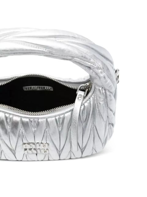 Miu Miu Wander quilted shoulder bag - Silver