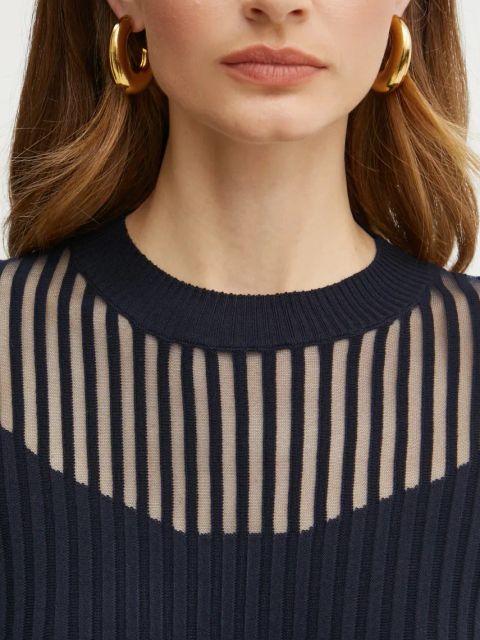 Morgan sweter MANDRIN damski kolor granatowy MANDRIN