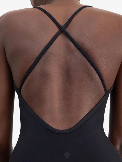 LouLou de Saison criss-crossing straps swimsuit - Black