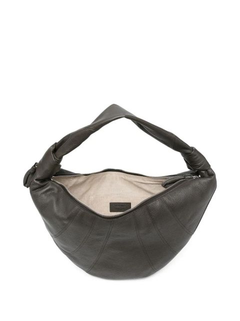 LEMAIRE medium Croissant knot-detail tote bag - Brown