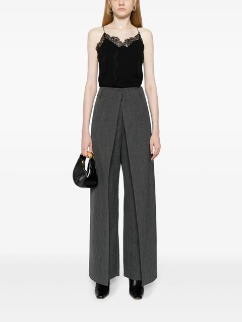 FENDI layered virgin wool trousers - Grey - zdjęcie produktu nr 2