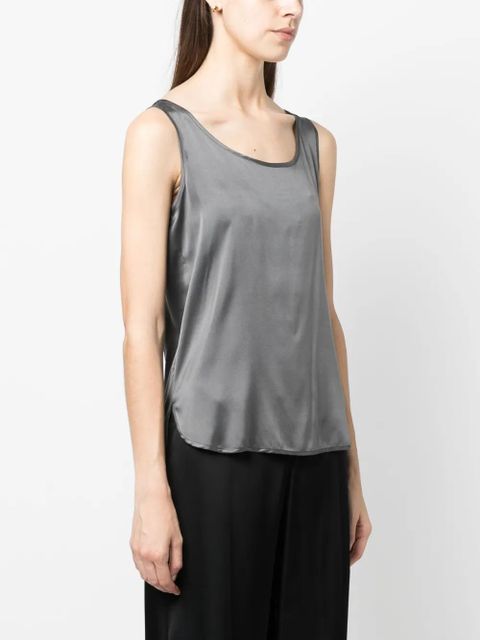 Max Mara square-neck sleeveless top - Grey