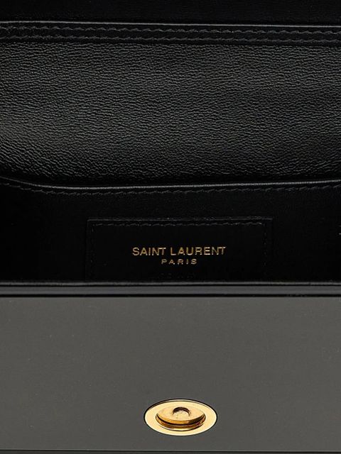 Saint Laurent Vicky Minaudière logo cross body bag - Black
