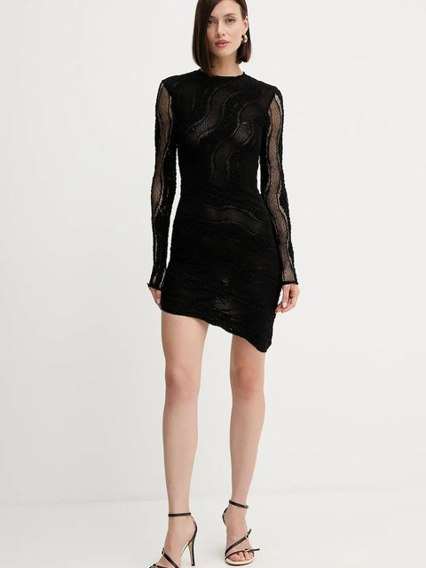 Charo Ruiz Ibiza sukienka kolor czarny mini dopasowana 257602