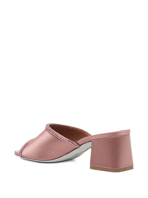 René Caovilla embellished mules - Pink