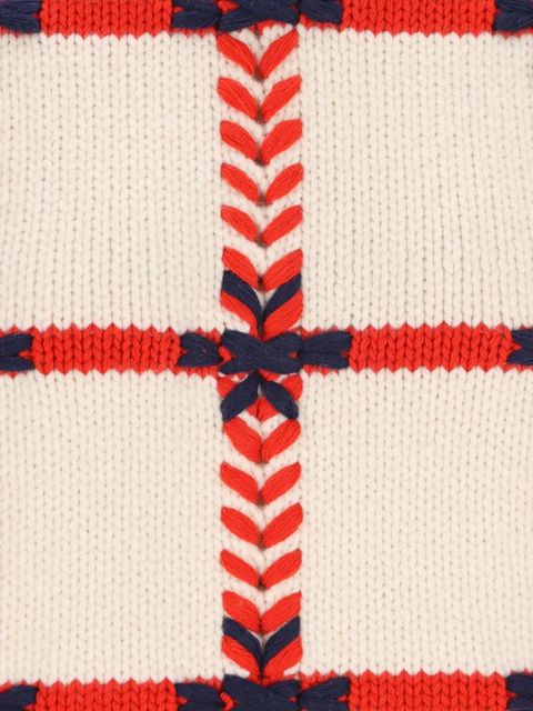 Moncler Grenoble jacquard crew neck sweater - Neutrals