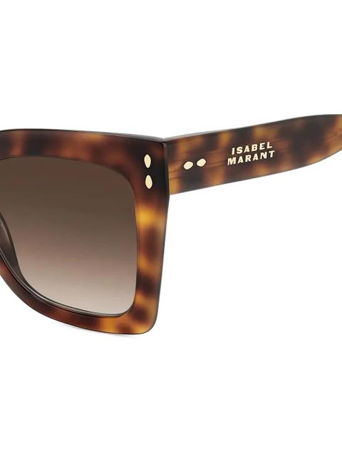 Isabel Marant Eyewear tortoiseshell square-frame sunglasses - Brown - zdjęcie produktu nr 2