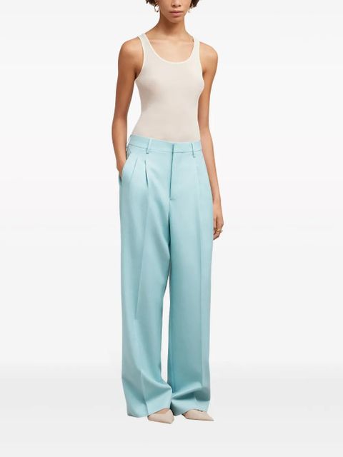 AMI Paris scoop-neck sleeveless tank top - Neutrals