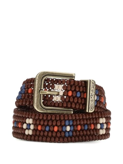 ETRO embroidered beaded belt - Brown - zdjęcie produktu nr 2