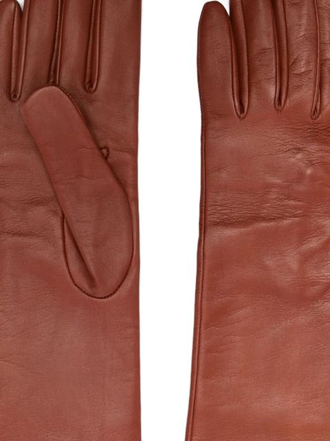 Max Mara lambskin gloves - Brown
