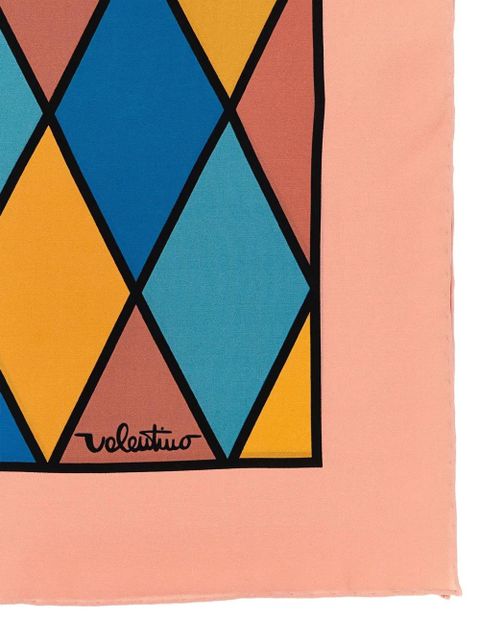 Valentino Garavani rhombelle-print scarf - Orange